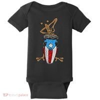 Coqui Taino Conga Boricua Puerto Rican Flag Gift Baby Bodysuit thumb 0