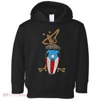 Coqui Taino Conga Boricua Puerto Rican Flag Gift Toddler Hoodie thumb 0