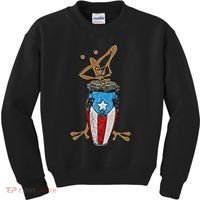 Coqui Taino Conga Boricua Puerto Rican Flag Gift Kids Sweatshirt thumb 0