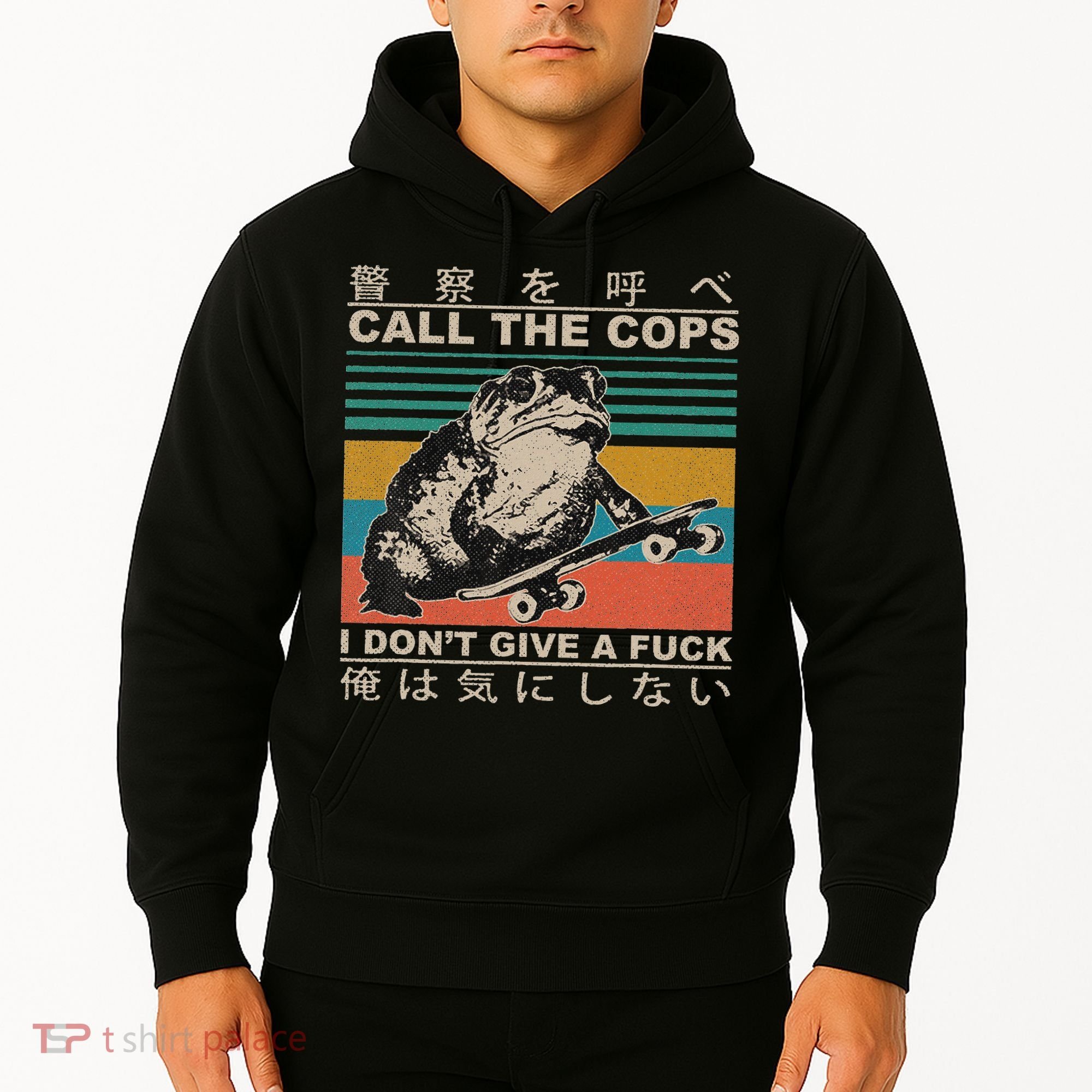 Call The Cops I Don’T Give A Fck Skateboarding Toad Japanese Hoodie