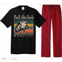 Call The Cops I Don’T Give A Fck Skateboarding Toad Japanese Pajama Set thumb 0