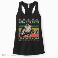 Call The Cops I Don’T Give A Fck Skateboarding Toad Japanese Women's Tank Top thumb 0