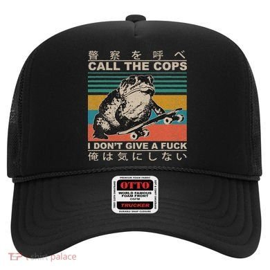 Call The Cops I Don’T Give A Fck Skateboarding Toad Japanese Hat