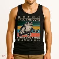 Call The Cops I Don’T Give A Fck Skateboarding Toad Japanese Tank Top thumb 3