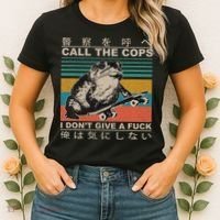 Call The Cops I Don’T Give A Fck Skateboarding Toad Japanese Women's T-Shirt thumb 2