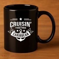 Cruisin Together Caribbean Cute Gift 11oz C Handle Ceramic Mug thumb 3