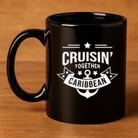 Cruisin Together Caribbean Cute Gift 11oz C Handle Ceramic Mug thumb 4