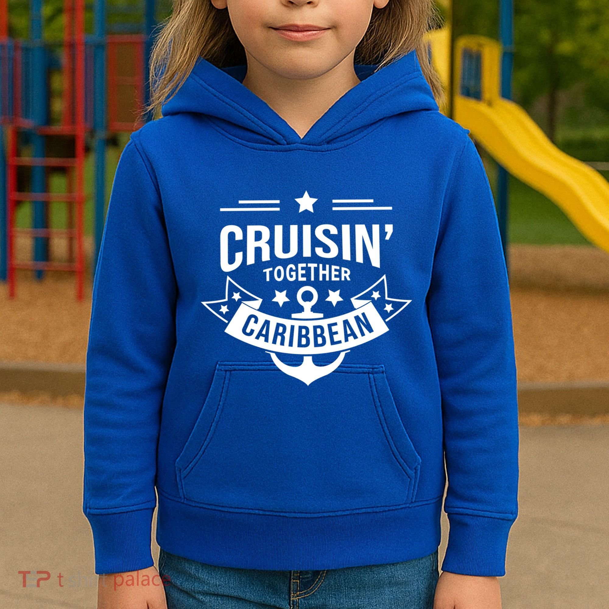 Cruisin Together Caribbean Cute Gift Kids Hoodie