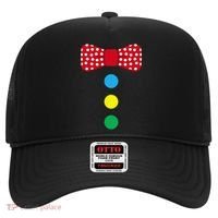 Clown Tie Costume Circus Rainbow Halloween Carnival Hat thumb 0