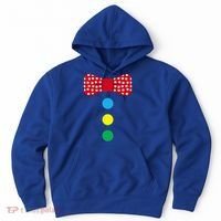 Clown Tie Costume Circus Rainbow Halloween Carnival Hoodie thumb 0