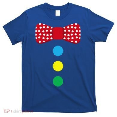 Clown Tie Costume Circus Rainbow Halloween Carnival T-Shirt