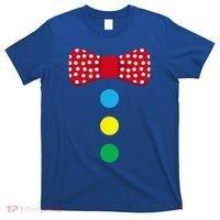 Clown Tie Costume Circus Rainbow Halloween Carnival T-Shirt thumb 0