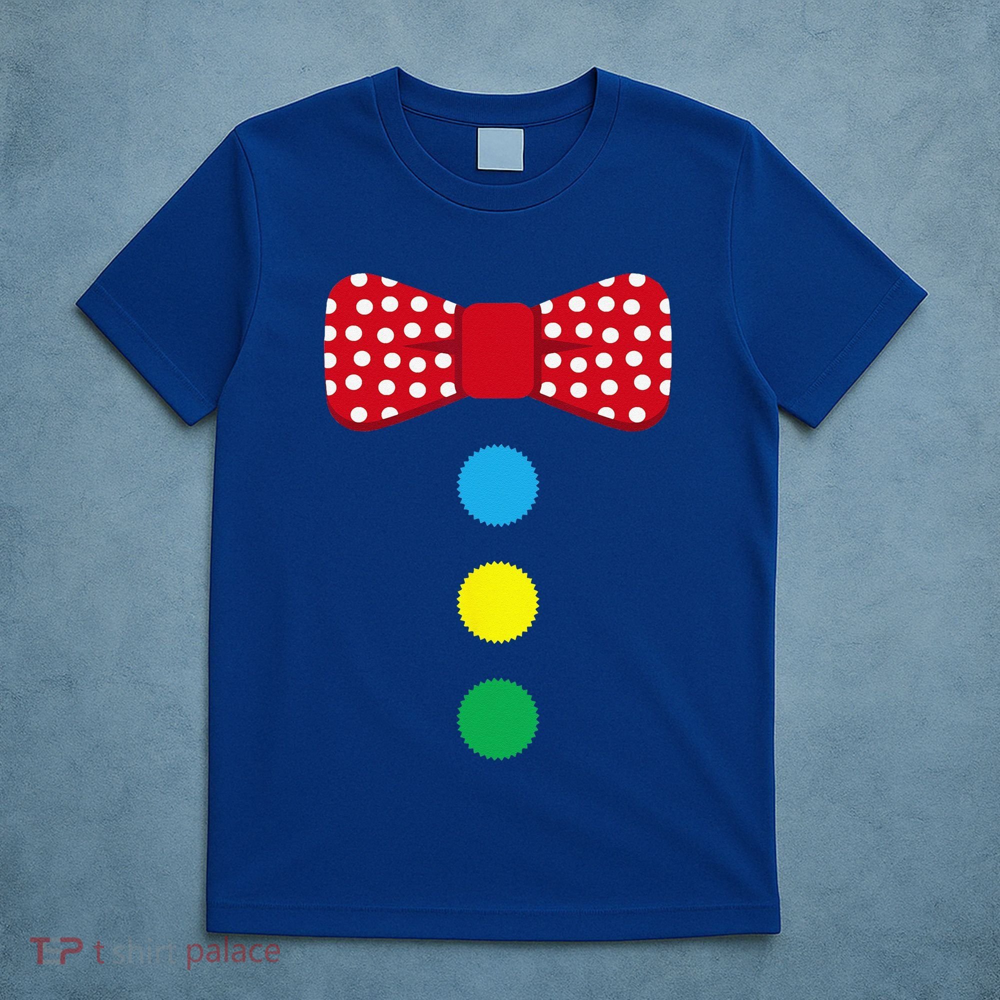 Clown Tie Costume Circus Rainbow Halloween Carnival T-Shirt
