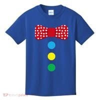 Clown Tie Costume Circus Rainbow Halloween Carnival Kids T-Shirt thumb 0