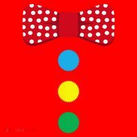 Clown Tie Costume Circus Rainbow Halloween Carnival Santa Hat thumb 1