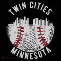 Cool Twin Cities Minnesota MN Baseball Skyline St. Paul MPLS T-Shirt thumb 7