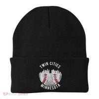 Cool Twin Cities Minnesota MN Baseball Skyline St. Paul MPLS Beanie thumb 0