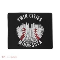 Cool Twin Cities Minnesota MN Baseball Skyline St. Paul MPLS Mousepad thumb 0