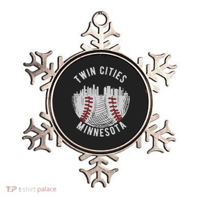 Cool Twin Cities Minnesota MN Baseball Skyline St. Paul MPLS Ornament