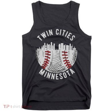 Cool Twin Cities Minnesota MN Baseball Skyline St. Paul MPLS Tank Top