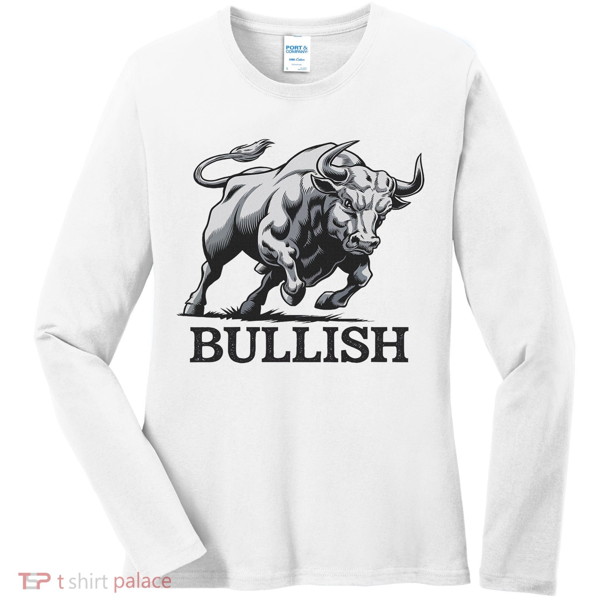 Crypto Trader Cryptocurrency Investor Day Trading Bullish Women's Long Sleeve Shirt