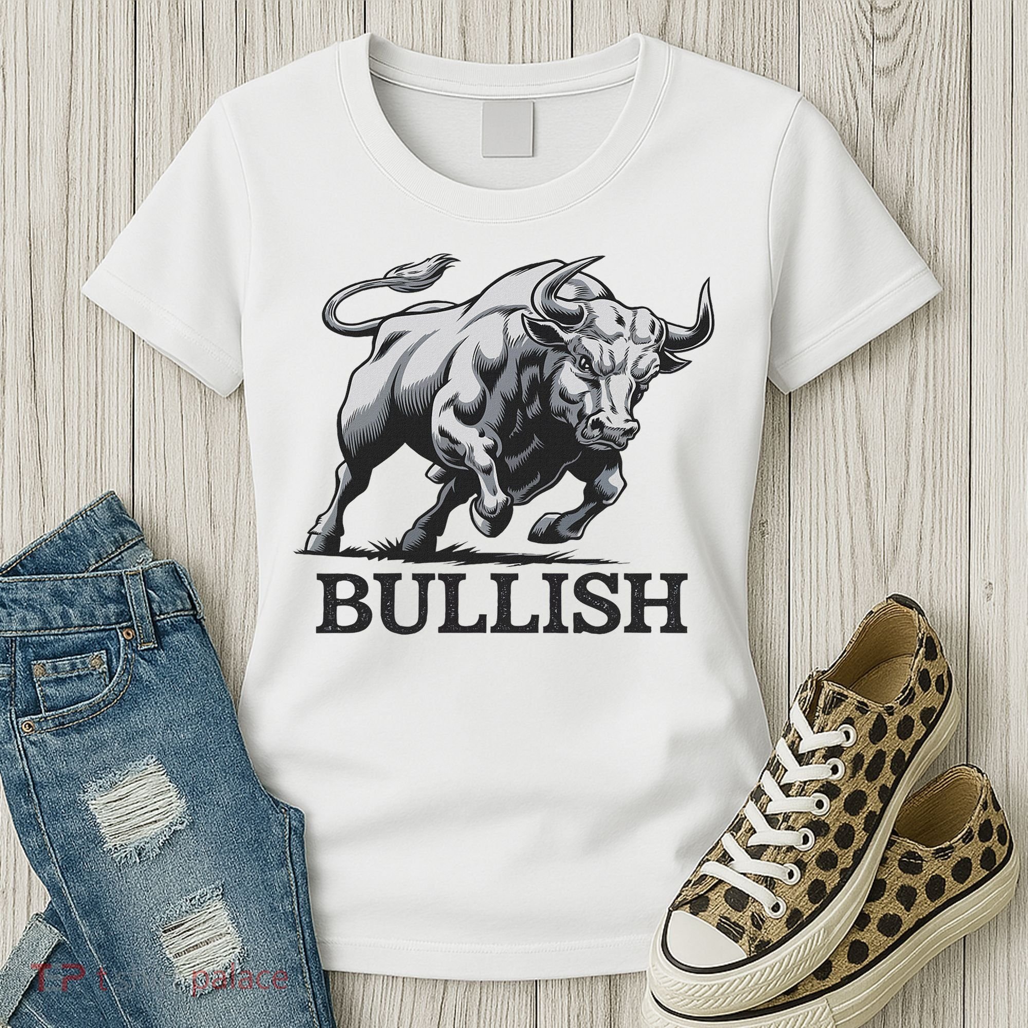 Crypto Trader Cryptocurrency Investor Day Trading Bullish Women's T-Shirt