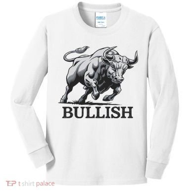 Crypto Trader Cryptocurrency Investor Day Trading Bullish Kids Long Sleeve Shirt