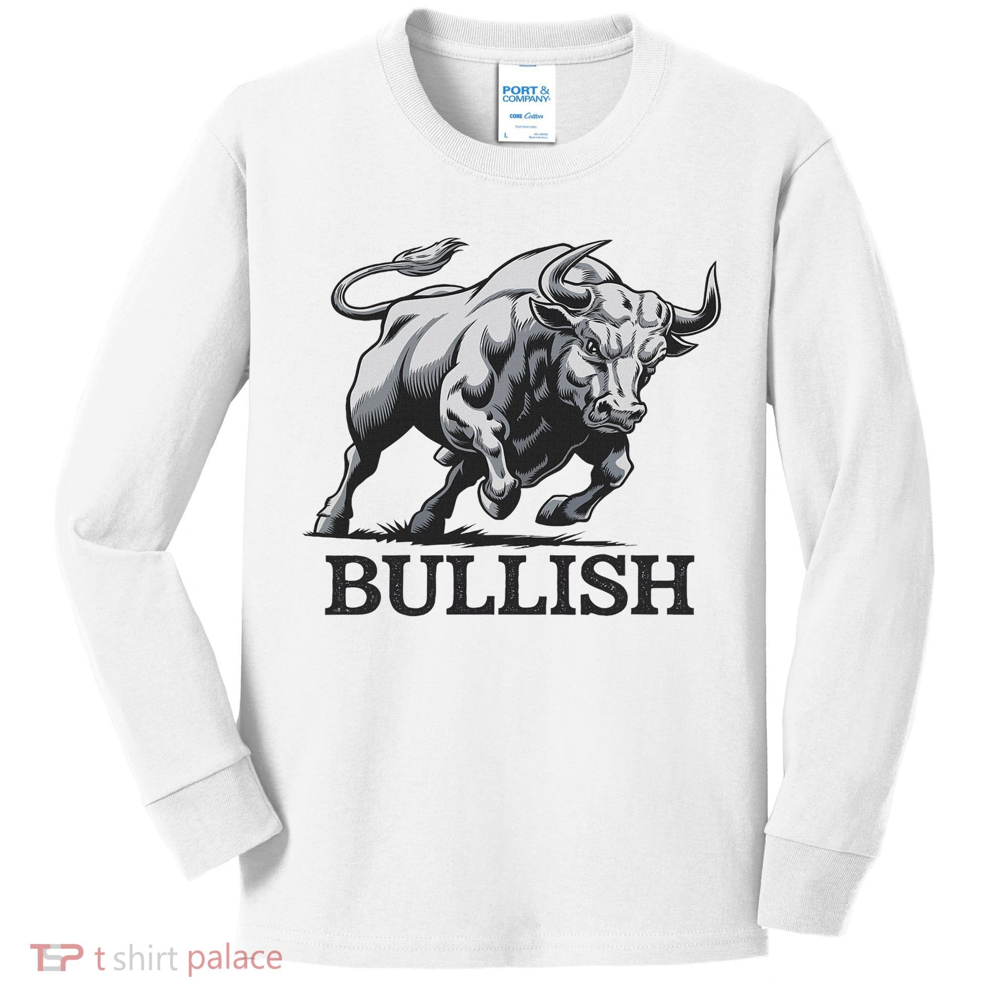 Crypto Trader Cryptocurrency Investor Day Trading Bullish Kids Long Sleeve Shirt