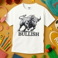 Crypto Trader Cryptocurrency Investor Day Trading Bullish Kids T-Shirt thumb 3