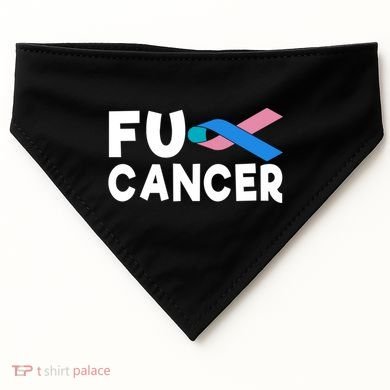 Cancer Thyroid Cancer Funny Gift USA-Made Doggie Bandana