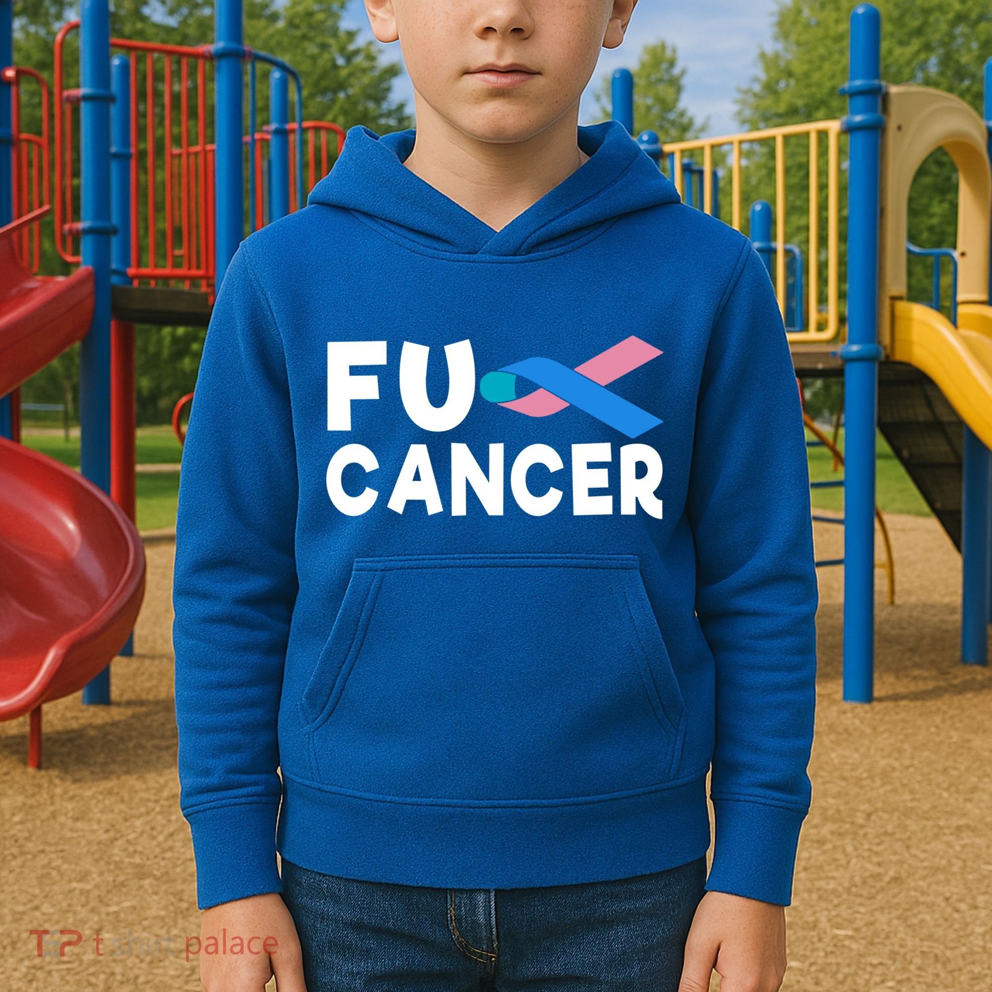 Cancer Thyroid Cancer Funny Gift Kids Hoodie