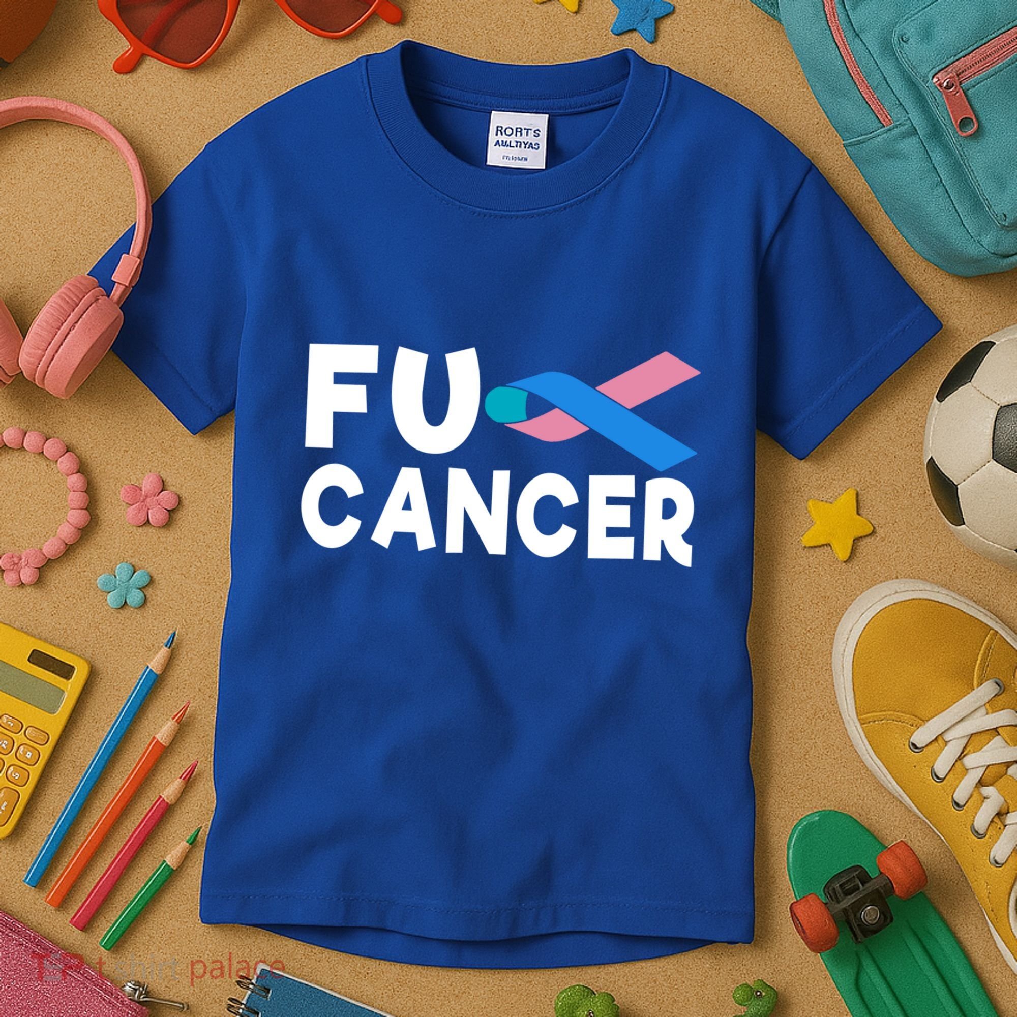 Cancer Thyroid Cancer Funny Gift Kids T-Shirt
