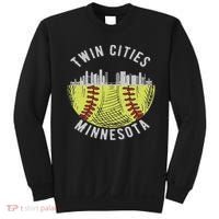 Cool Twin Cities Minnesota Mn Softball Skyline St. Paul Mpls Sweatshirt thumb 0