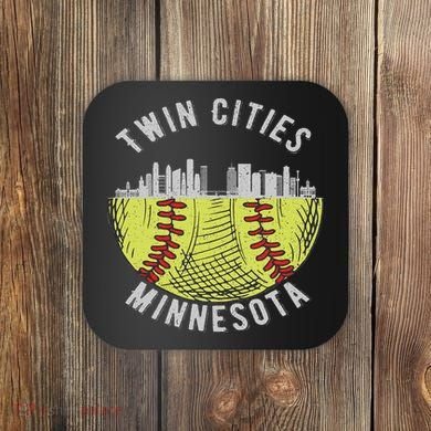 Cool Twin Cities Minnesota Mn Softball Skyline St. Paul Mpls Coaster