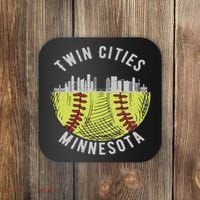 Cool Twin Cities Minnesota Mn Softball Skyline St. Paul Mpls Coaster thumb 0