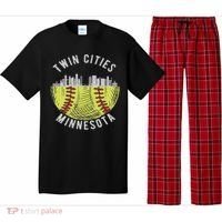 Cool Twin Cities Minnesota Mn Softball Skyline St. Paul Mpls Pajama Set thumb 0
