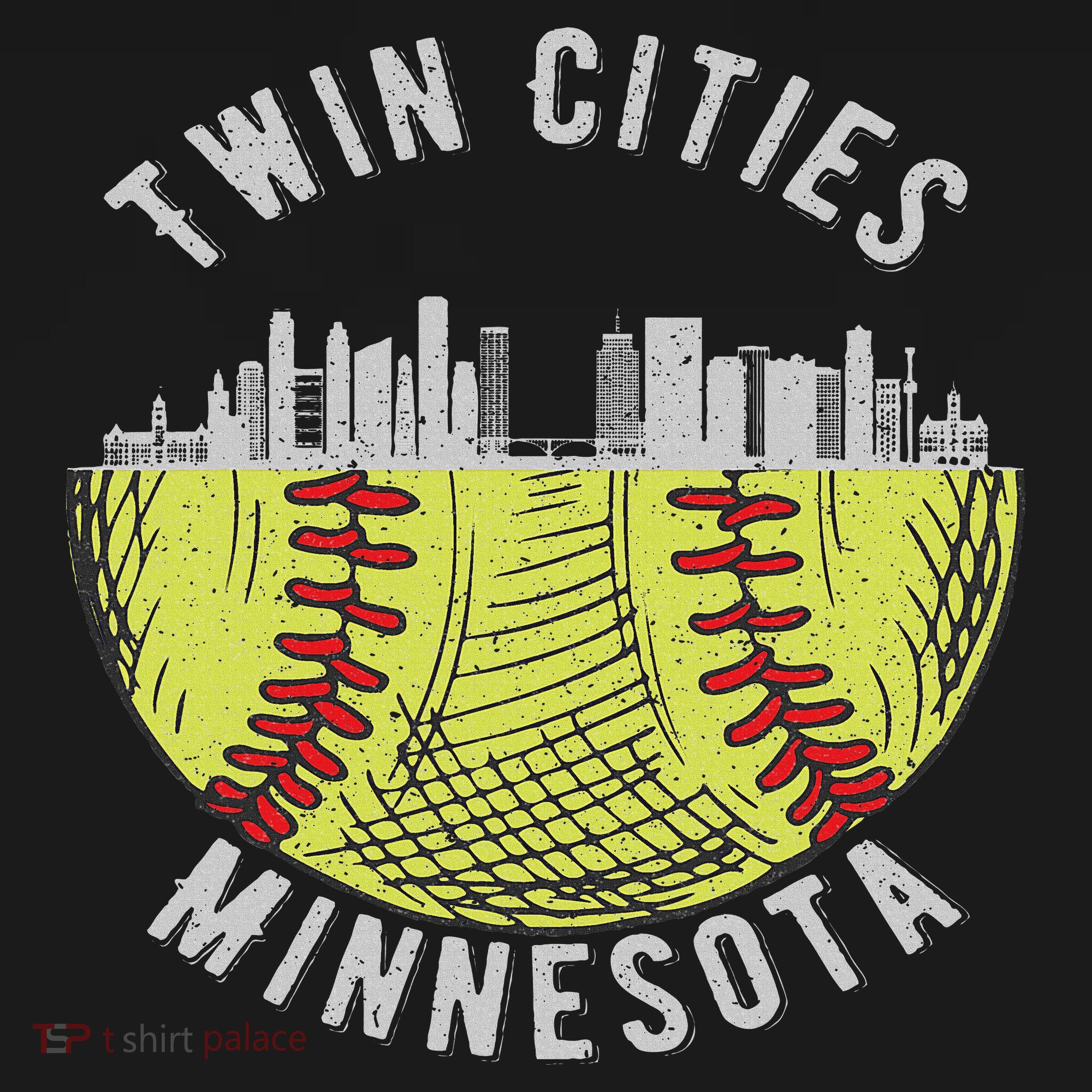 Cool Twin Cities Minnesota Mn Softball Skyline St. Paul Mpls Women's Hoodie