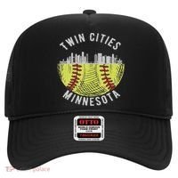 Cool Twin Cities Minnesota Mn Softball Skyline St. Paul Mpls Hat thumb 0