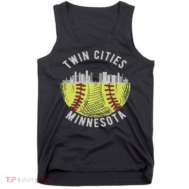 Cool Twin Cities Minnesota Mn Softball Skyline St. Paul Mpls Tank Top