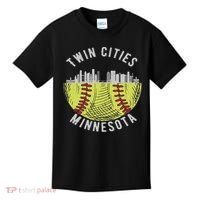 Cool Twin Cities Minnesota Mn Softball Skyline St. Paul Mpls Kids T-Shirt thumb 0