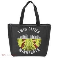 Cool Twin Cities Minnesota Mn Softball Skyline St. Paul Mpls Tote Bag thumb 0