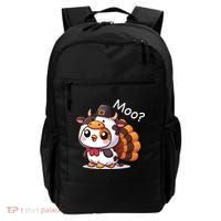 Cute Turkey Cow Moo Funny Thanksgiving Backpack thumb 0