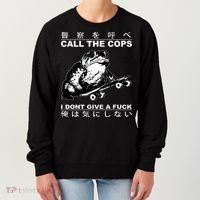 Call The Cops I Don’T Give A Fck Skateboarding Toad Japanese Women's Sweatshirt thumb 0