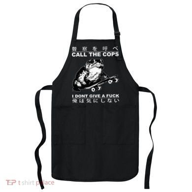 Call The Cops I Don’T Give A Fck Skateboarding Toad Japanese Apron