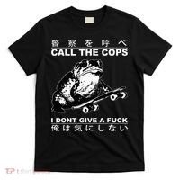 Call The Cops I Don’T Give A Fck Skateboarding Toad Japanese T-Shirt thumb 0