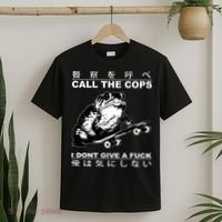 Call The Cops I Don’T Give A Fck Skateboarding Toad Japanese T-Shirt thumb 2
