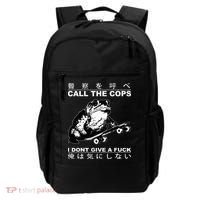 Call The Cops I Don’T Give A Fck Skateboarding Toad Japanese Backpack thumb 0