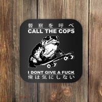 Call The Cops I Don’T Give A Fck Skateboarding Toad Japanese Coaster thumb 0