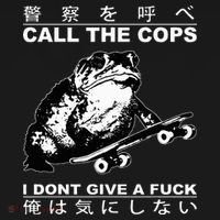 Call The Cops I Don’T Give A Fck Skateboarding Toad Japanese Coaster thumb 2