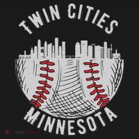 Cool Twin Cities Minnesota MN Baseball Skyline St. Paul MPLS Women's Hoodie thumb 2